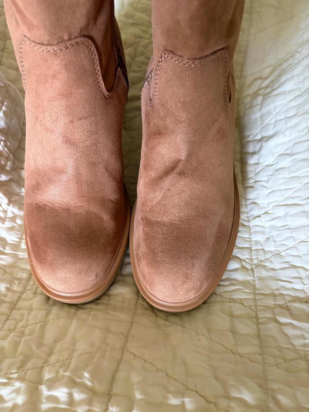 Universal Thread Rose Suede Heeled Ankle Boots